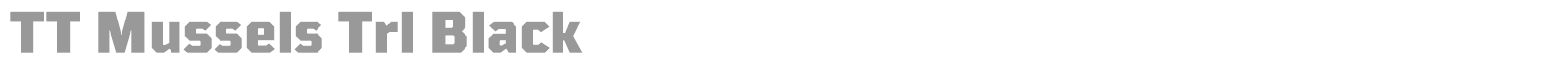 TT Mussels font preview